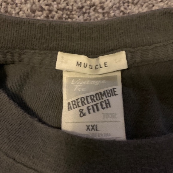 Abercrombie & Fitch Dark Gray Muscle Tee - Picture 2 of 3